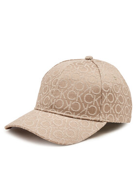 Calvin Klein Καπέλο Jockey Calvin Klein Monogram Jacquard K60K612032 Μπεζ