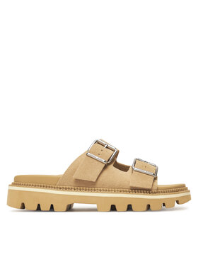 Tommy Jeans Šľapky Tommy Jeans Tjw Double Strap Sandal Suede EN0EN02797 Hnedá