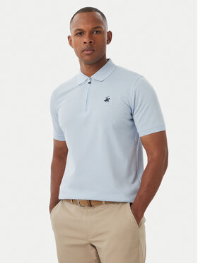 Beverly Hills Polo Club Beverly Hills Polo Club Поло M2734 Світло-синій Regular Fit