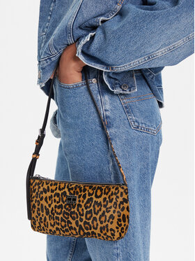 Tommy Jeans Handtasche Tommy Jeans Tjw Must Leopard Shoulder Bag AW0AW18008 Orange