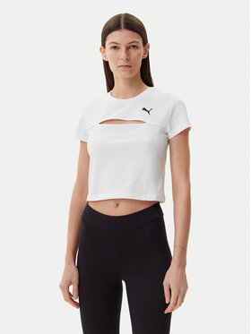 Puma Puma Футболка Ess Cut-Out 631164 Білий Slim Fit