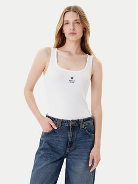 Guess Jeans Guess Jeans Топ W4YP48 KA0H1 Білий Regular Fit