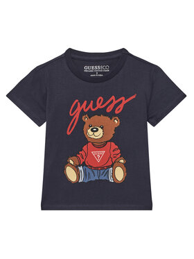 Guess Guess Футболка H4BT01 I3Z14 Cиній Regular Fit