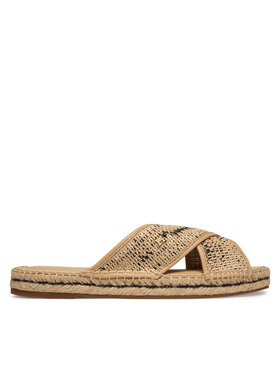 Tommy Hilfiger Şlapi Tommy Hilfiger Raffia TH FW0FW09139 Bej