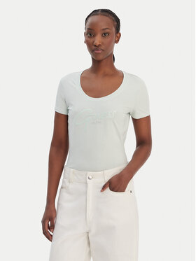 Guess Guess Camiseta W6GI14 K3033 Verde Regular Fit