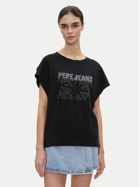 Pepe Jeans Pepe Jeans Футболка Lira PL505996 Чорний Regular Fit