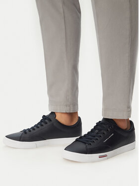 Tommy Hilfiger Tenisky Tommy Hilfiger Vulc Core Rwb Long Lace Lth FM0FM05814 Tmavomodrá