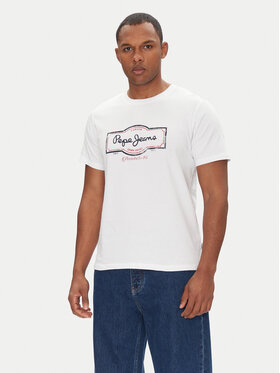 Pepe Jeans Pepe Jeans Футболка Daxton PM509786 Білий Regular Fit