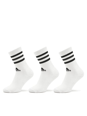 adidas Garās zeķes adidas 3-Stripes Cushioned Crew Socks 3 Pairs HT3458 Balts