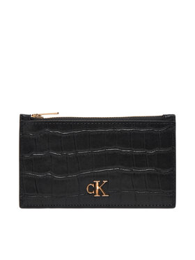 Calvin Klein Etui za kreditne kartice Calvin Klein Ck Croc 6 Cc Cardcase LV04F1094G Črna