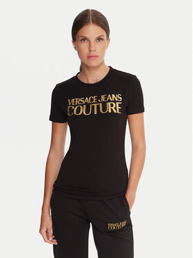 Versace Jeans Couture Versace Jeans Couture Camiseta 79HAHT02 CJ03T Negro Regular Fit