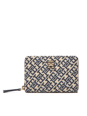 Tommy Hilfiger Peňaženka Tommy Hilfiger Th Jacquard Med Za AW0AW17479 Tmavomodrá