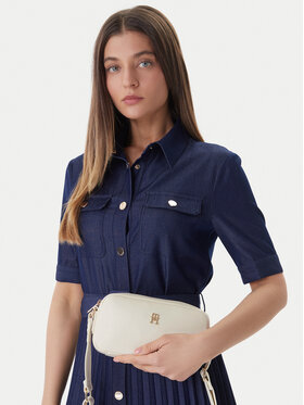 Tommy Hilfiger Ročna torba Tommy Hilfiger Th Essential Camera Bag AW0AW18370 Bež