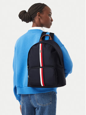 Tommy Hilfiger Zaino Tommy Hilfiger Popette Dome Backpack Corp AW0AW19243 Blu scuro
