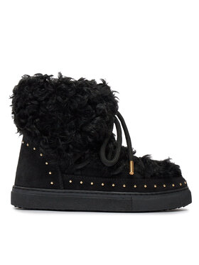 Inuikii Snehule Inuikii Long Curly 75202-051 Čierna