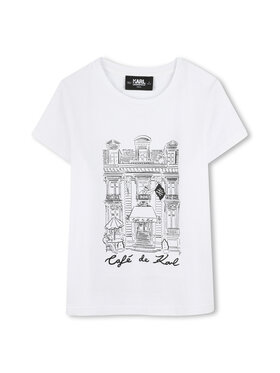 Karl Lagerfeld Kids Karl Lagerfeld Kids Футболка Z30494 D Білий Regular Fit