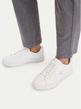 Calvin Klein Sneakersy Calvin Klein Low Prof Cupsole Lth HM0HM02123 Biały