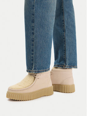 Clarks Черевики Clarks Torhill Moss 26182914 Бежевий