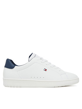 Tommy Hilfiger Sneakersy Tommy Hilfiger Low Cut Lace-Up T3X9-34073-1355X D Biela
