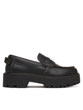 Tommy Jeans Loafersy Tommy Jeans Archive '01 Loafer Leather EN0EN03005 Černá