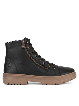 Rieker Schnürschuhe Rieker N0031-00 Schwarz