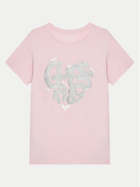 Guess Guess Футболка K5RI02 K6YW4 Рожевий Regular Fit