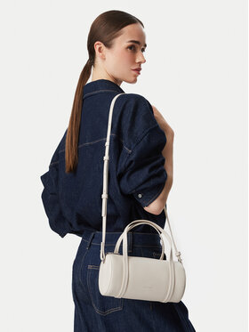 Calvin Klein Geantă Calvin Klein Foil Logo Small Duffle Bag LV04F3663G Crem
