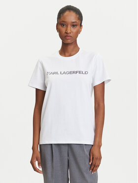 KARL LAGERFELD KARL LAGERFELD Camiseta A3W17102 Blanco Regular Fit