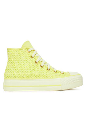 Converse Plátenky Converse Chuck Taylor All Star Lift Platform Knit A14967C Žltá
