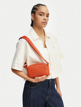 Tommy Hilfiger Handtasche Tommy Hilfiger Th Logotape Camera Bag AW0AW18741 Orange