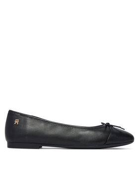 Tommy Hilfiger Balerinos Tommy Hilfiger Hilfiger Smooth Lthr Ballet FW0FW09241 Juoda
