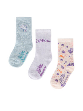 Harry Potter Duge čarape Harry Potter ACCCS-AW24-225WBHP (3-pack) Ružičasta
