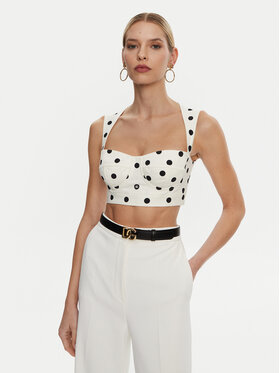 Dolce&Gabbana Dolce&Gabbana Топ F7AA7T FSFNM Білий Regular Fit