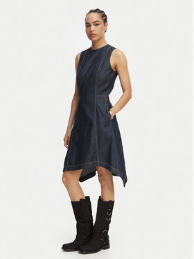 G-STAR G-STAR Vestido vaquero D29077-D539 Azul marino Regular Fit