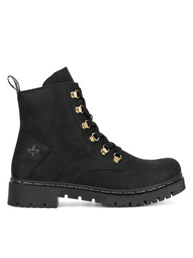 Rieker Schnürschuhe Rieker Y2422-00 Schwarz