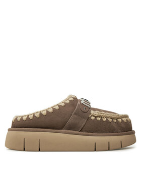 Mou Тапочки Mou Bounce Clog Metal Logo FW531001A Коричневий