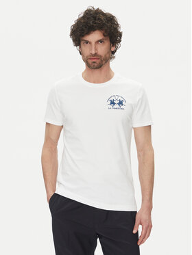 La Martina La Martina Футболка Vernie MAR009 JS206 Білий Regular Fit
