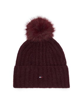 Tommy Hilfiger Czapka Tommy Hilfiger Th Flag AW0AW19330 Bordowy