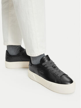 Calvin Klein Sneakers Calvin Klein Flatform Laceup Lth Wl HW0HW03229 Negru