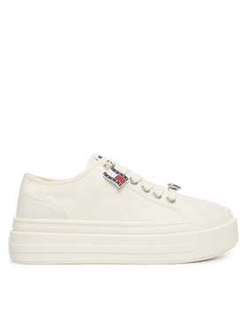 Tommy Jeans Αθλητικά Tommy Jeans Tjw Flatform Sneaker Charms EN0EN02959 Λευκό
