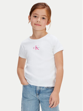 Calvin Klein Jeans Calvin Klein Jeans Camiseta Monologo LVCKSJB11G Blanco Regular Fit