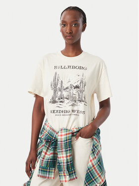 Billabong Billabong Camiseta EBJZT00646 Crema Regular Fit