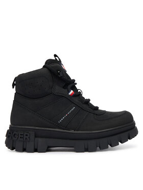 Tommy Hilfiger Šnurovacia obuv Tommy Hilfiger T3X5-34129-1696999 S Čierna
