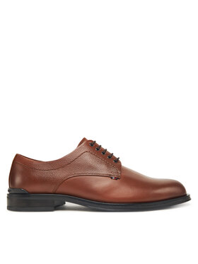 Tommy Hilfiger Īsi apavi Tommy Hilfiger Corporate Hilfiger FM0FM05581 Brūns