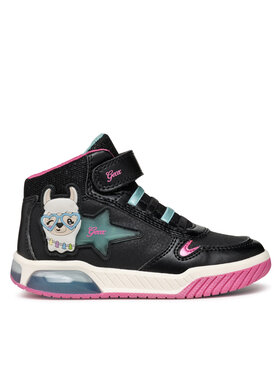 Geox Sneakersy Geox J Inek Girl J36ASC 0CENF C9B4A M Černá