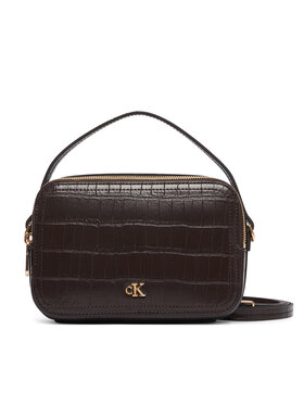 Calvin Klein Geantă Calvin Klein Ck Croc Camera Bag LV04F3905G Maro închis