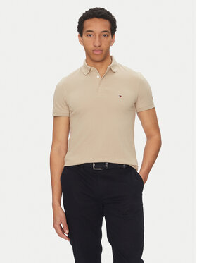Tommy Hilfiger Tommy Hilfiger Polo majica 1985 MW0MW17771 Bež Slim Fit