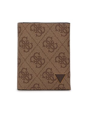 Guess Peněženka Guess Vezzola Smart Slg SMEVZL LEA68 Hnědá