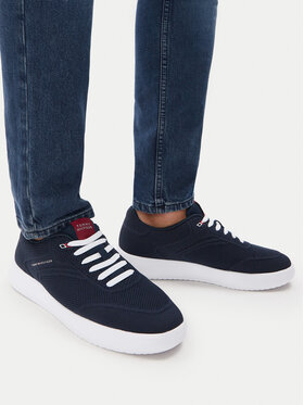 Tommy Hilfiger Sneakersy Tommy Hilfiger Th Modern Lightcup Knit FM0FM05886 Tmavomodrá