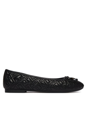 Tommy Hilfiger Balerīnas Tommy Hilfiger Th Quilted Ballerina FW0FW09264 Melns